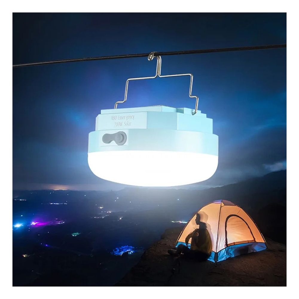 Foco Cargable en Color Celeste Y+Agendita Foco Cargable en Color Celeste Y+Agendita