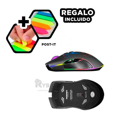 Cursor Inalambrico de Color Negro Y+Post-it adhesivos Cursor Inalambrico de Color Negro Y+Post-it adhesivos