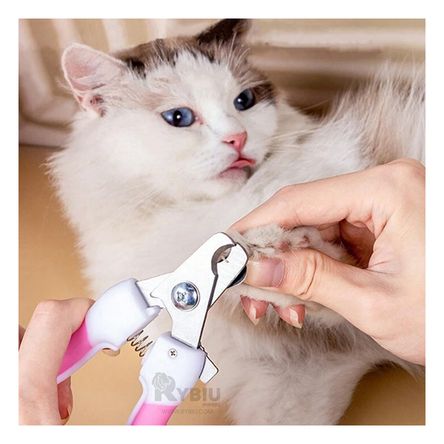 Corta Uñas Pet Con Lima un Mango Curvo en Rosado Chico Corta Uñas Pet Con Lima un Mango Curvo en Rosado Chico