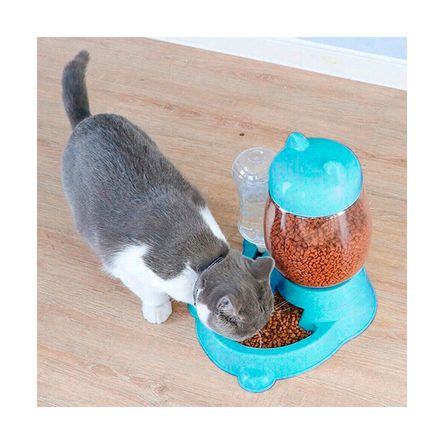 Comedero Perfecto para Mascotas Celeste Y+Papel de Regalo Comedero Perfecto para Mascotas Celeste Y+Papel de Regalo