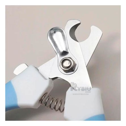 Cortauñas Pet con Lima y Mango Curvo Grande en Celeste Cortauñas Pet con Lima y Mango Curvo Grande en Celeste