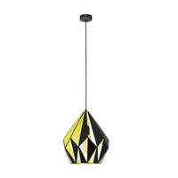 Lámpara Colgante EGLO Carlton 1 Acero Negro 1 Luz