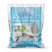 Piedra Canto Rodado Blanco 5kg