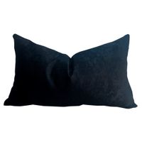 Funda Cojin Negro Italy Terciopelo  50x30 cm