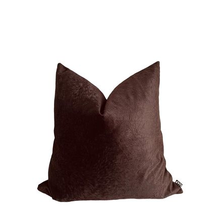 Funda Cojin Madri Chocolate Terciopelo 50x50 cm Funda Cojin Madri Chocolate Terciopelo 50x50 cm
