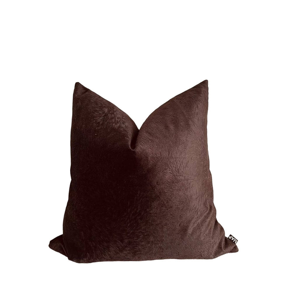 Funda Cojin Madri Chocolate Terciopelo 45x45 cm Funda Cojin Madri Chocolate Terciopelo 45x45 cm