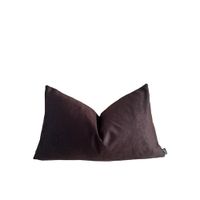 Funda Cojin Madri Chocolate Terciopelo  50x30 cm