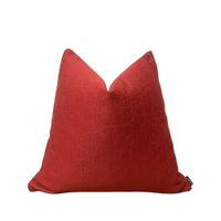 Funda Cojin Cannes Terrazo Rojo Chenille 45x45 cm