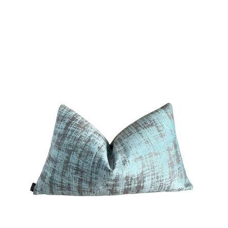 Funda Cojin Beynat Aqua Terciopelo 50x30 cm Funda Cojin Beynat Aqua Terciopelo 50x30 cm