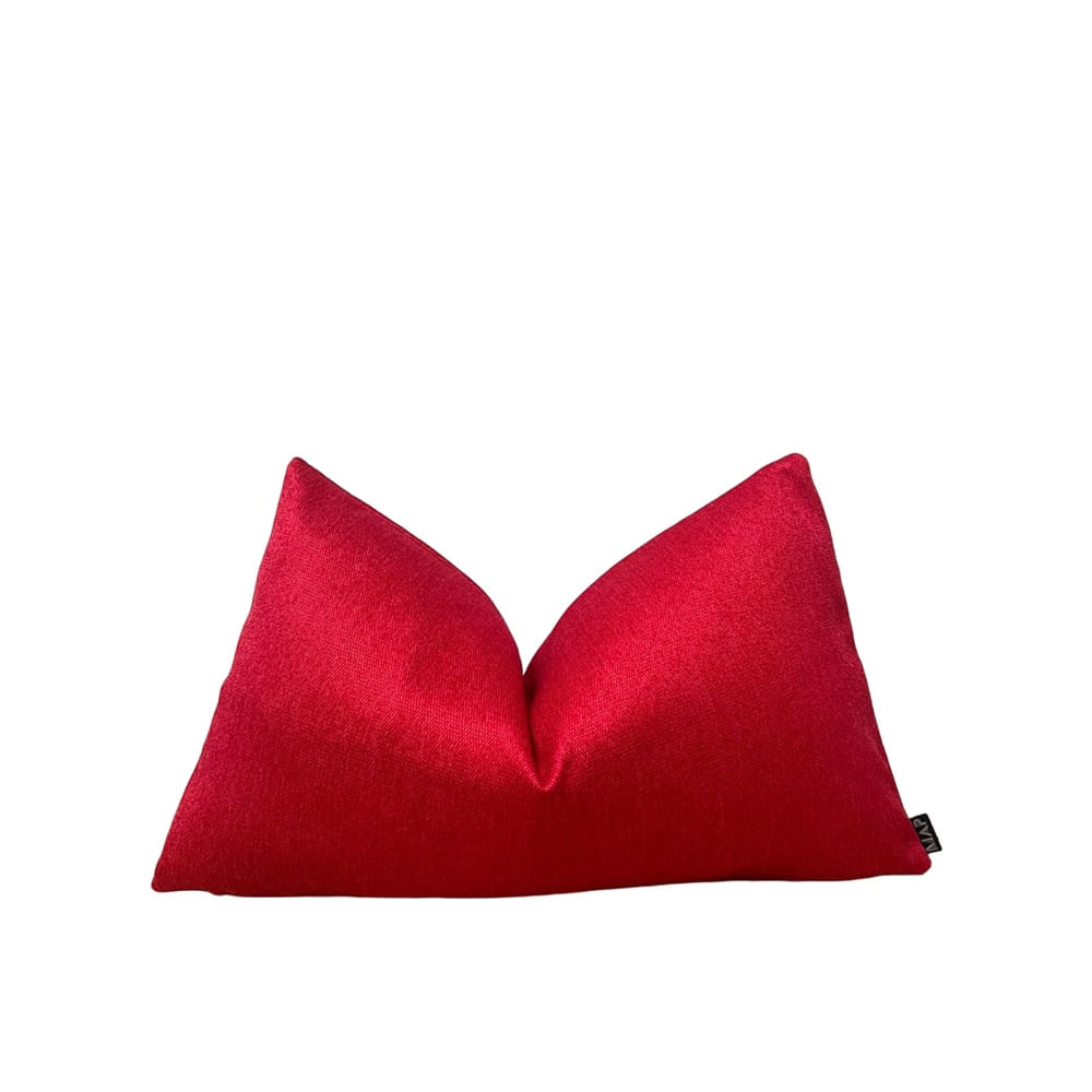 Funda Cojin Rojo Velvet Chenille 50x30 cm Funda Cojin Rojo Velvet Chenille 50x30 cm