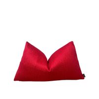 Funda Cojin Rojo Velvet Chenille  50x30 cm