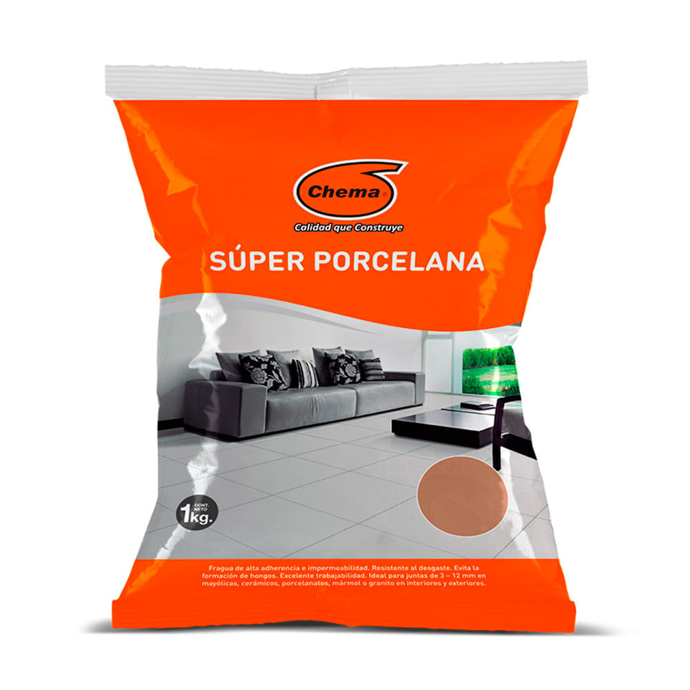 Fragua Chema Super Porcelana Stone Gris Claro 1 kg