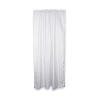 Cortina de Tela Listada Pasante Orange 140x225cm Blanco