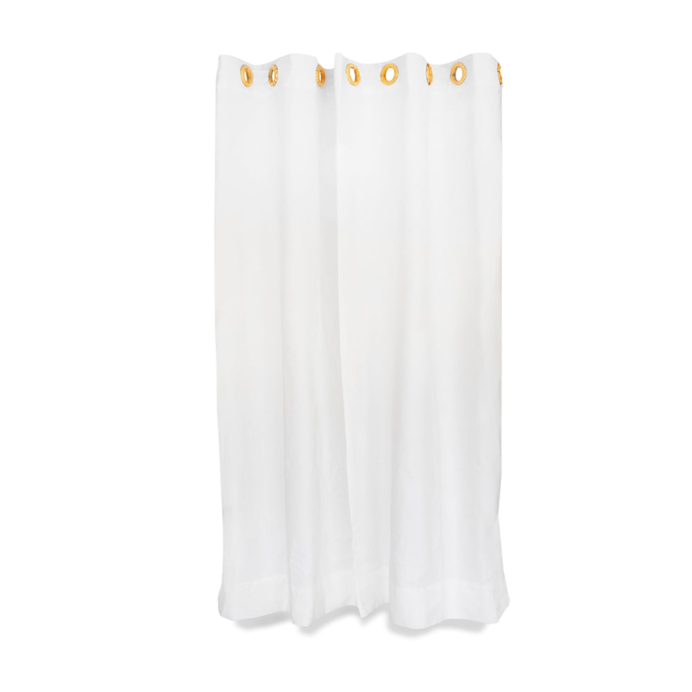 Cortina ojal de madera Pino 160x230cm Orange