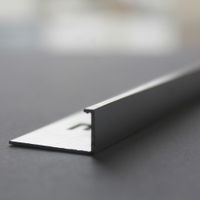 Perfil de Aluminio L Brillante 10mm x 2.40m Euroborde