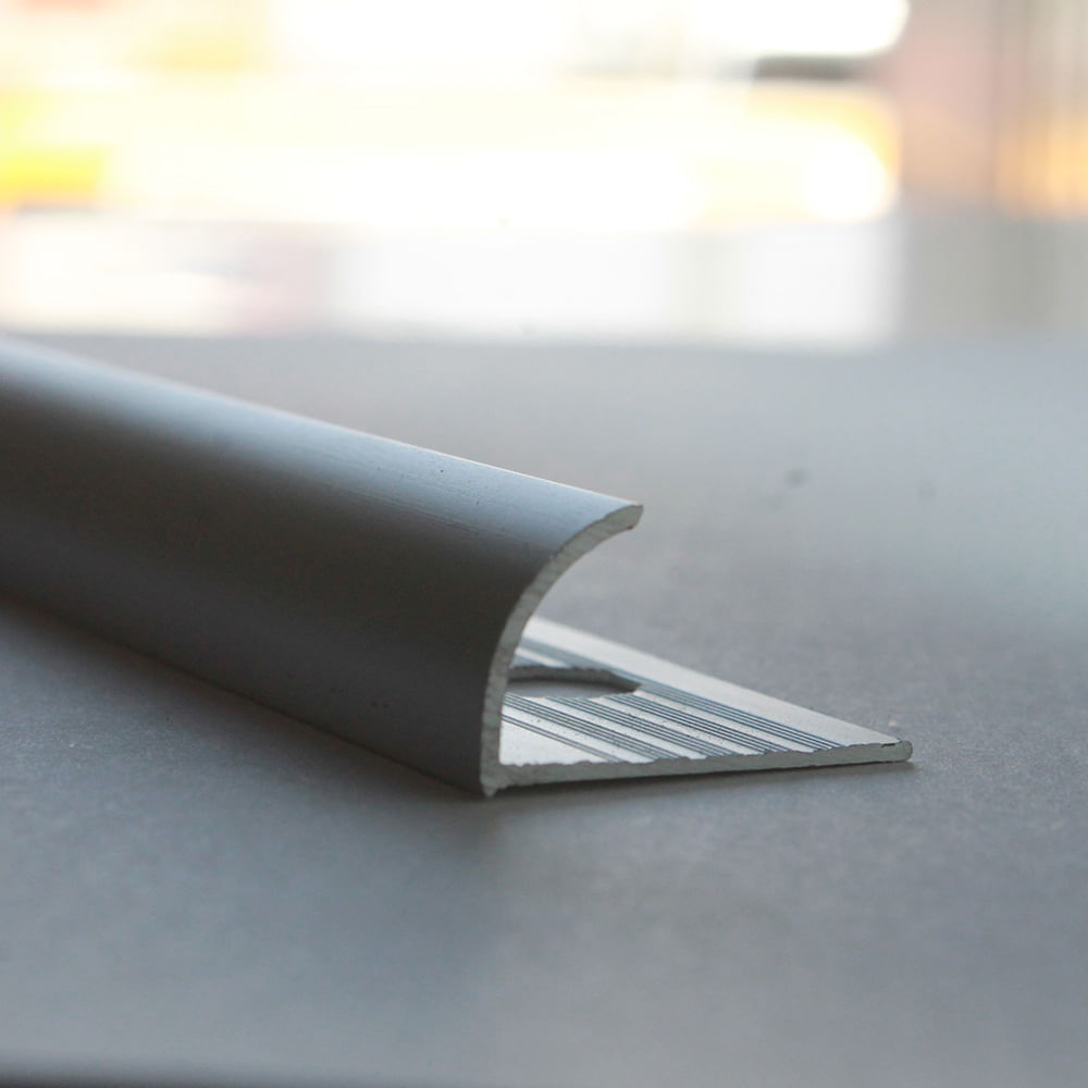 Perfil de aluminio Curvo Mat 12mm x 2.40m Euroborde