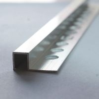 Perfil de Aluminio Cuadrado 15mm x 2.40m Euroborde