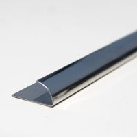 Perfil de Aluminio Curvo Brillante 9.5mm x 2.40m Euroborde