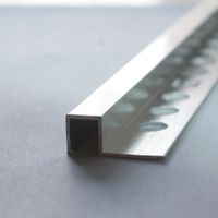 Perfil de Aluminio Cuadrado 10mm x 2.40m Euroborde