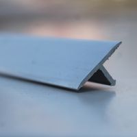 Perfil de Aluminio T Brillante 20mm x 2.40m Euroborde