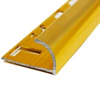 Perfil de Aluminio Curvo Dorado 9.5mm x 2.40m Euroborde