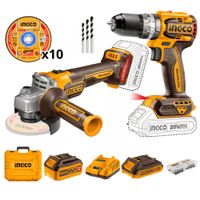 Combo Industrial Taladro Percutor + Amoladora 4½"" Ingco CKLI20273