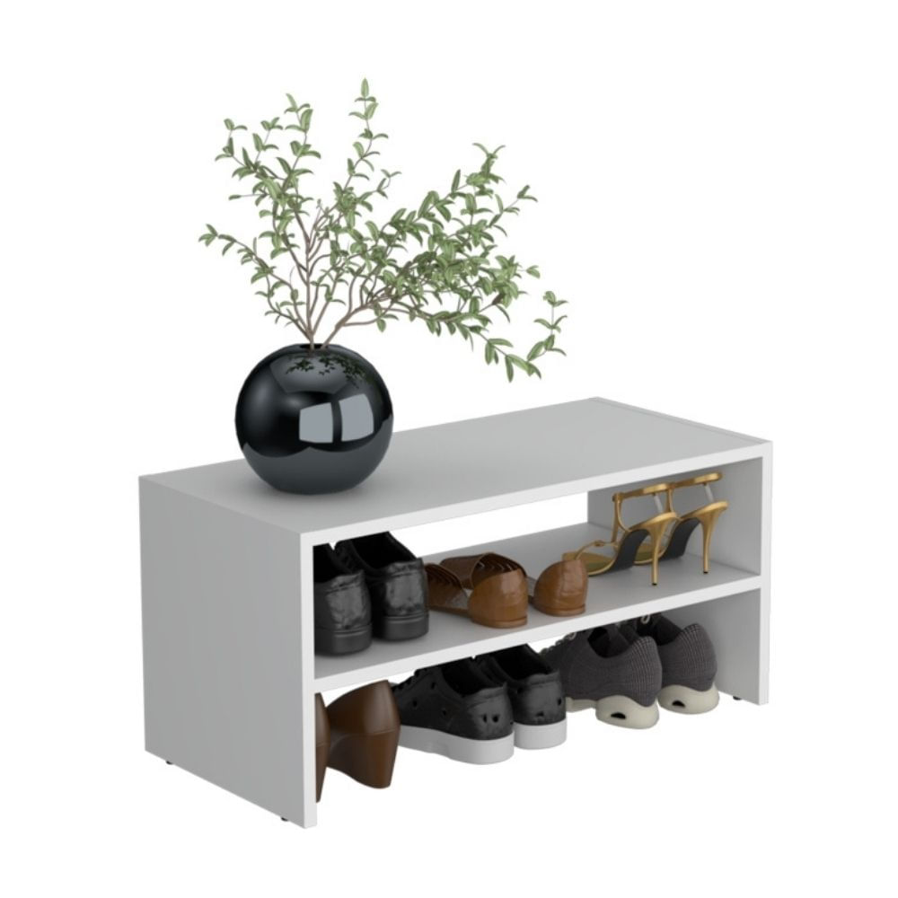 Zapatera Organizador Melamina Tuhome Modelo Z72 Blanco