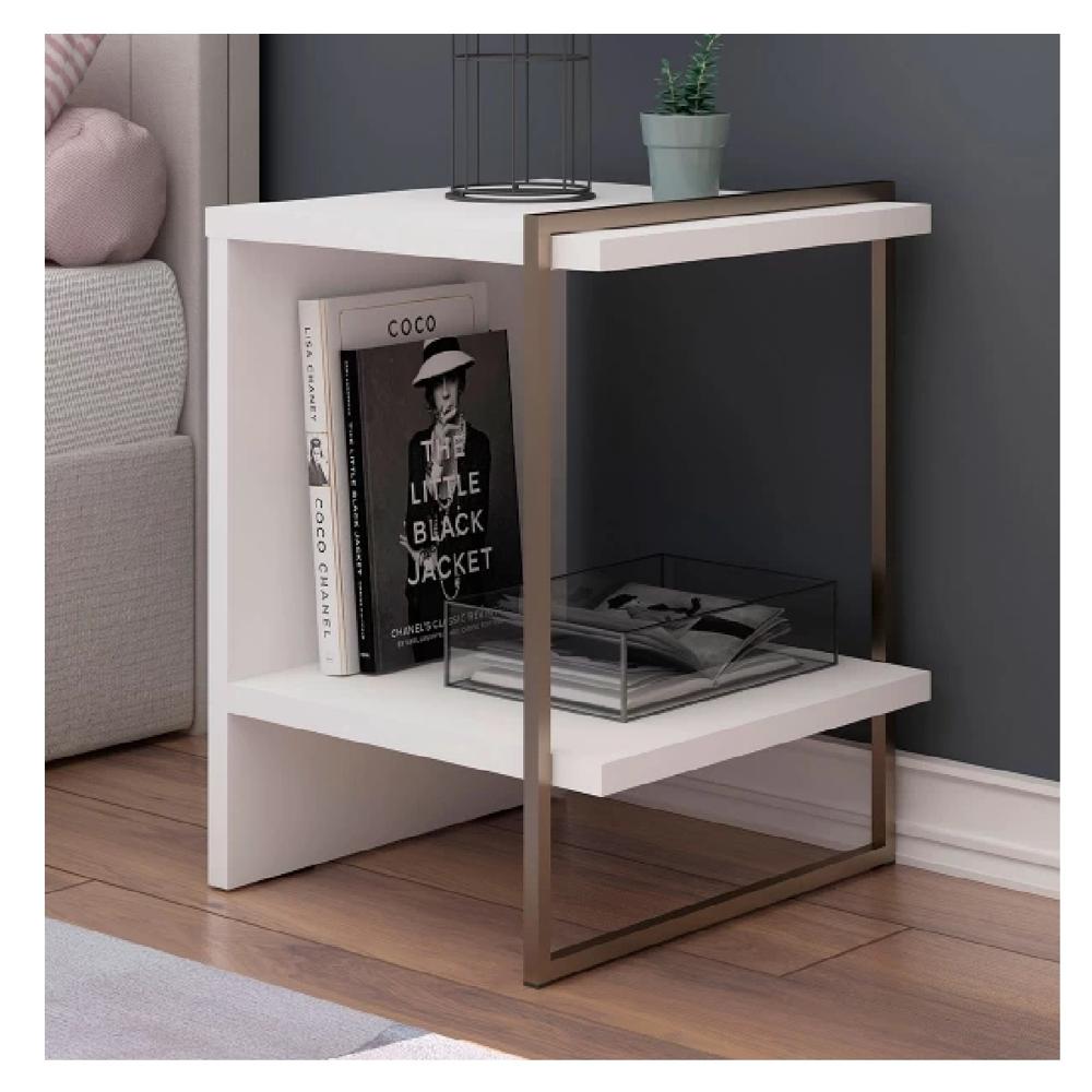 Mesita de Noche Moderna Joan TU MESITA Melamina 18mm color Duna