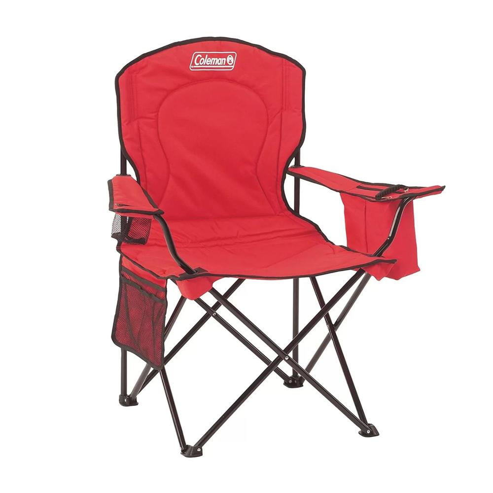 Silla Coleman Quad con Cooler Rojo