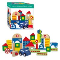 SET DE CONSTRUCCIÓN BLOQUES DE MADERA CIUDAD 41 PZS