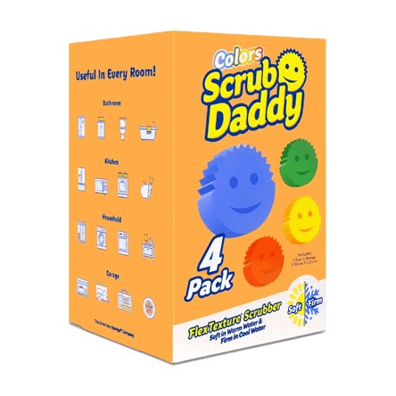 Esponjas Scrub Daddy Colors pack de 4 piezas