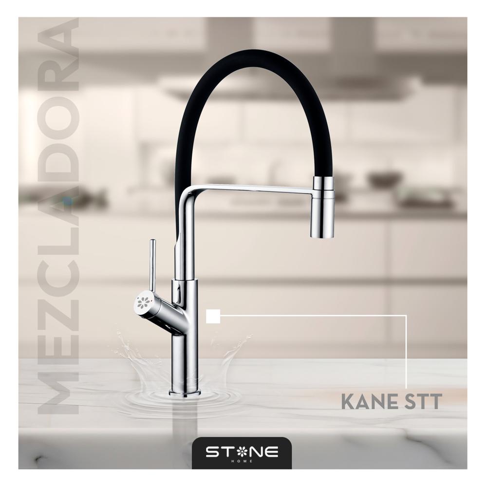 Mezcladora Monocomando P/Cocina al Mueble Kane St-01 Cromado Stone