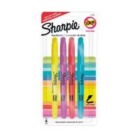 Resaltador Sharpie Pocket Colores Surtidos x4