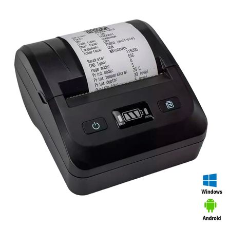 Impresora térmica portátil 80mm con interfaz Bluetooth + USB Impresora térmica portátil 80mm con interfaz Bluetooth + USB