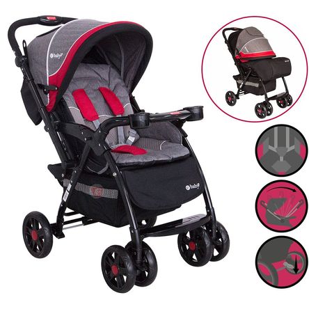 Coche Cuna EBABY Yodie 1142-1 RED