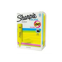 Caja de 12 Resaltadores Sharpie Blade Amarillo
