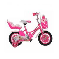 Bicicleta Para Niña Infantil Kids Aro 12 Luz Fucsia AH