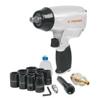 kit llave de Impacto 1/2"" con Estuche de Plástico Truper 19372