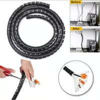 Organizador de Cables en Espiral para TV y Ordenador