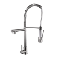 Mezcladora para cocina con resorte plateado LC MC304-333