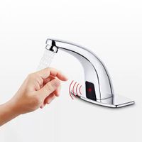 Griferia Con Sensor Automatico Comercial Bronce Cromado