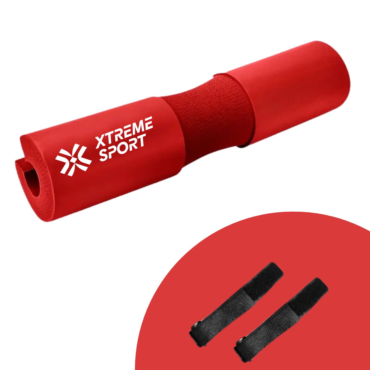 Almohadilla de Barra para Sentadillas Rojo Protector de cuello y hombros