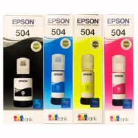 Kit de tintas epson 504 cyan magenta amarillo negro originales