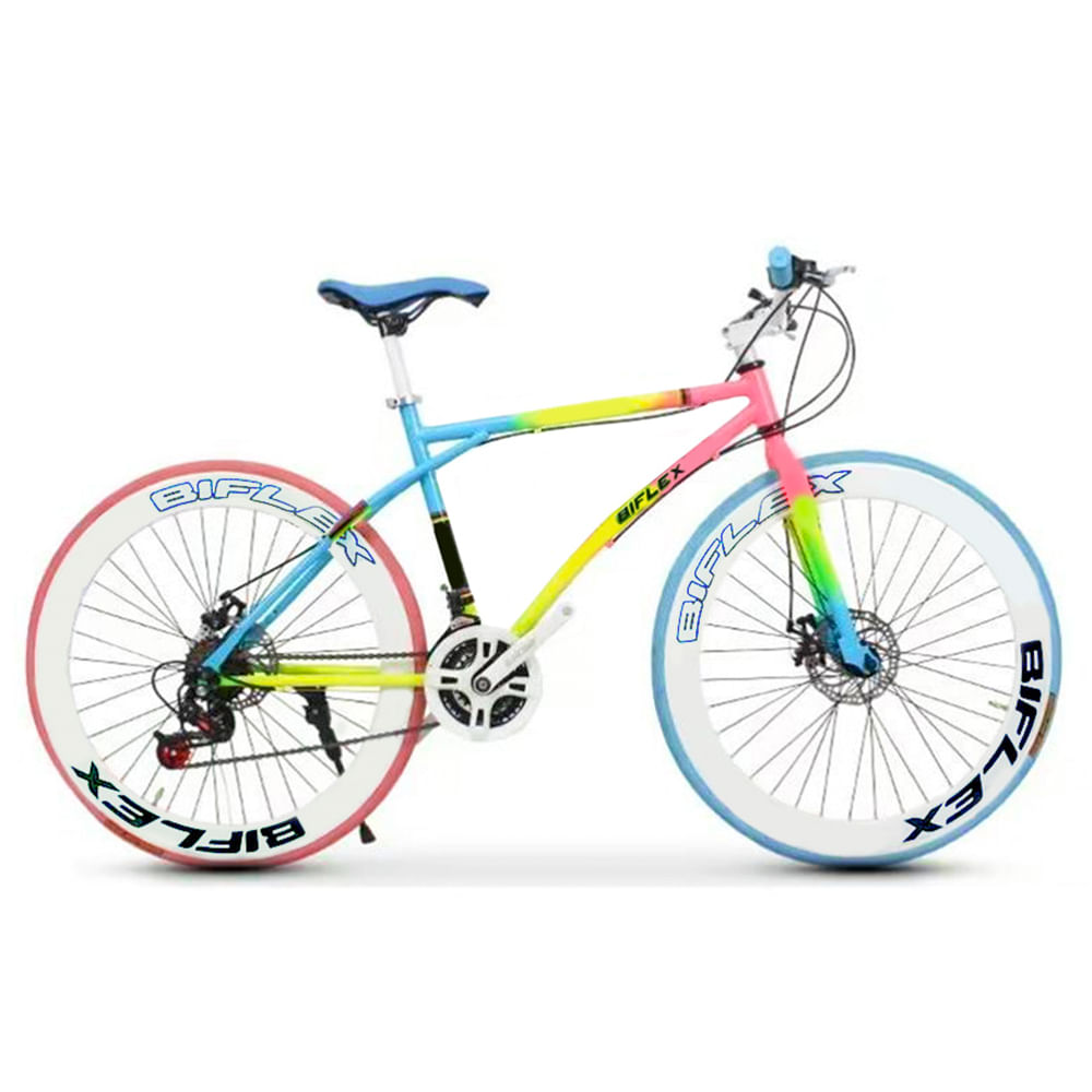 Bicicleta Aro 26 con cambios Shimano - Arcoiris
