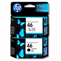 Kit Tinta HP 46 Negro y Tricolor