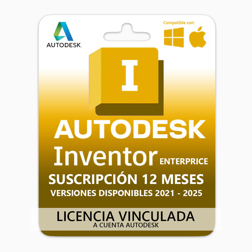 Licencia de Inventor Enterprice Suscripción 1 Año