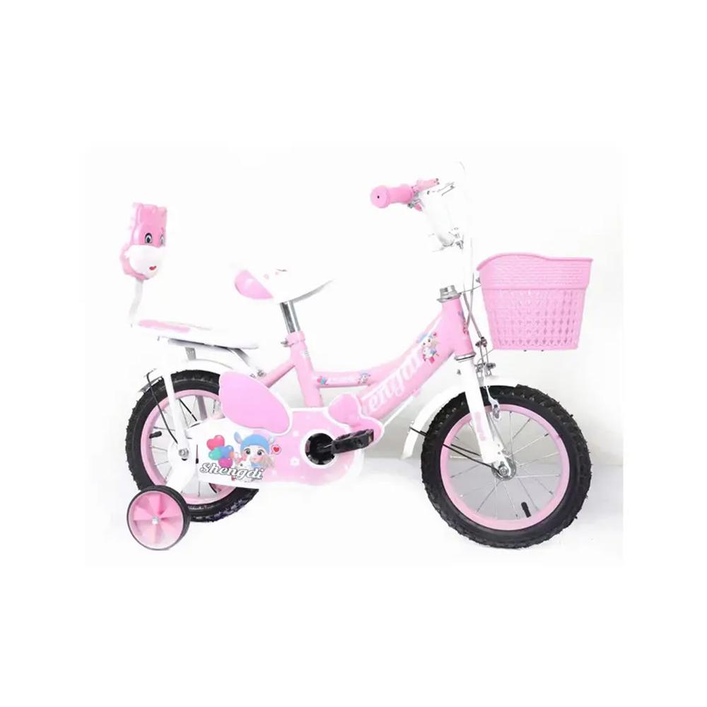 Bicicleta Para Niña Infantil Kids Aro 16 Doble Asiento Rosa AF