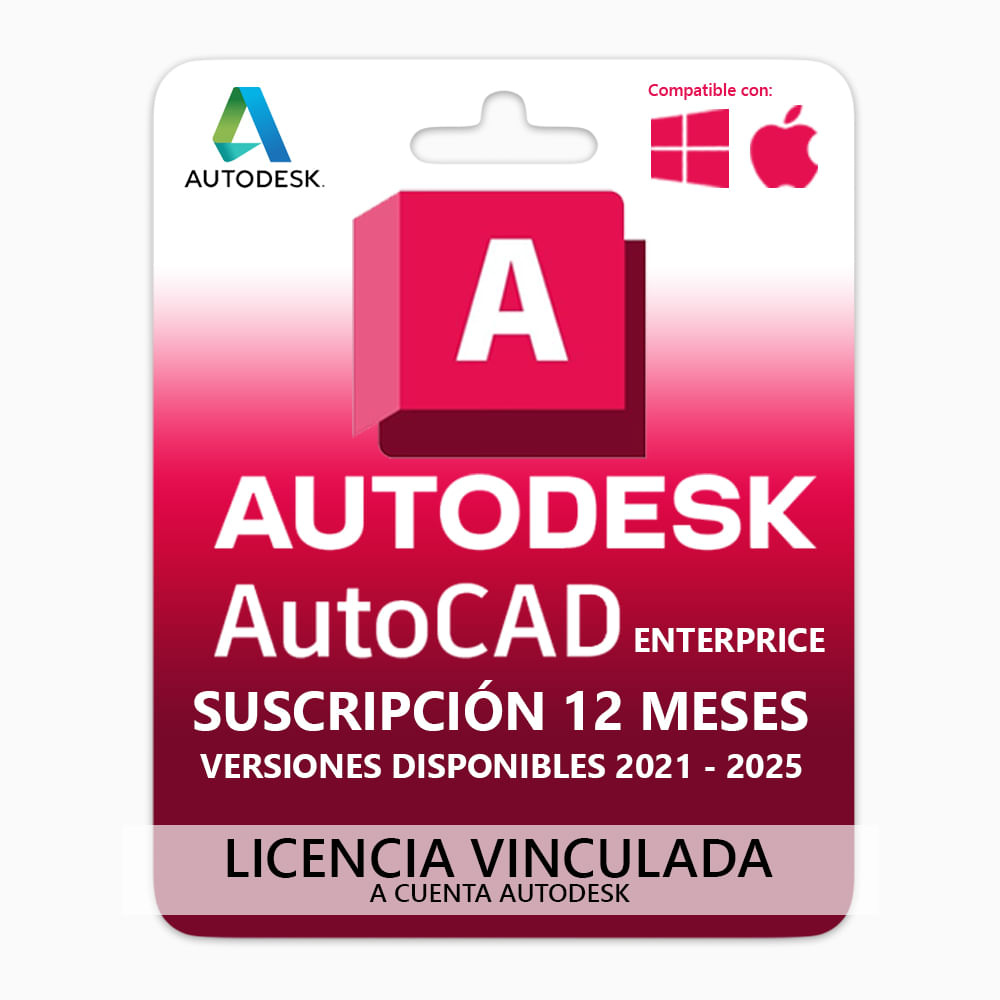 Licencia de AutoCAD Enterprice Suscripción 1 Año