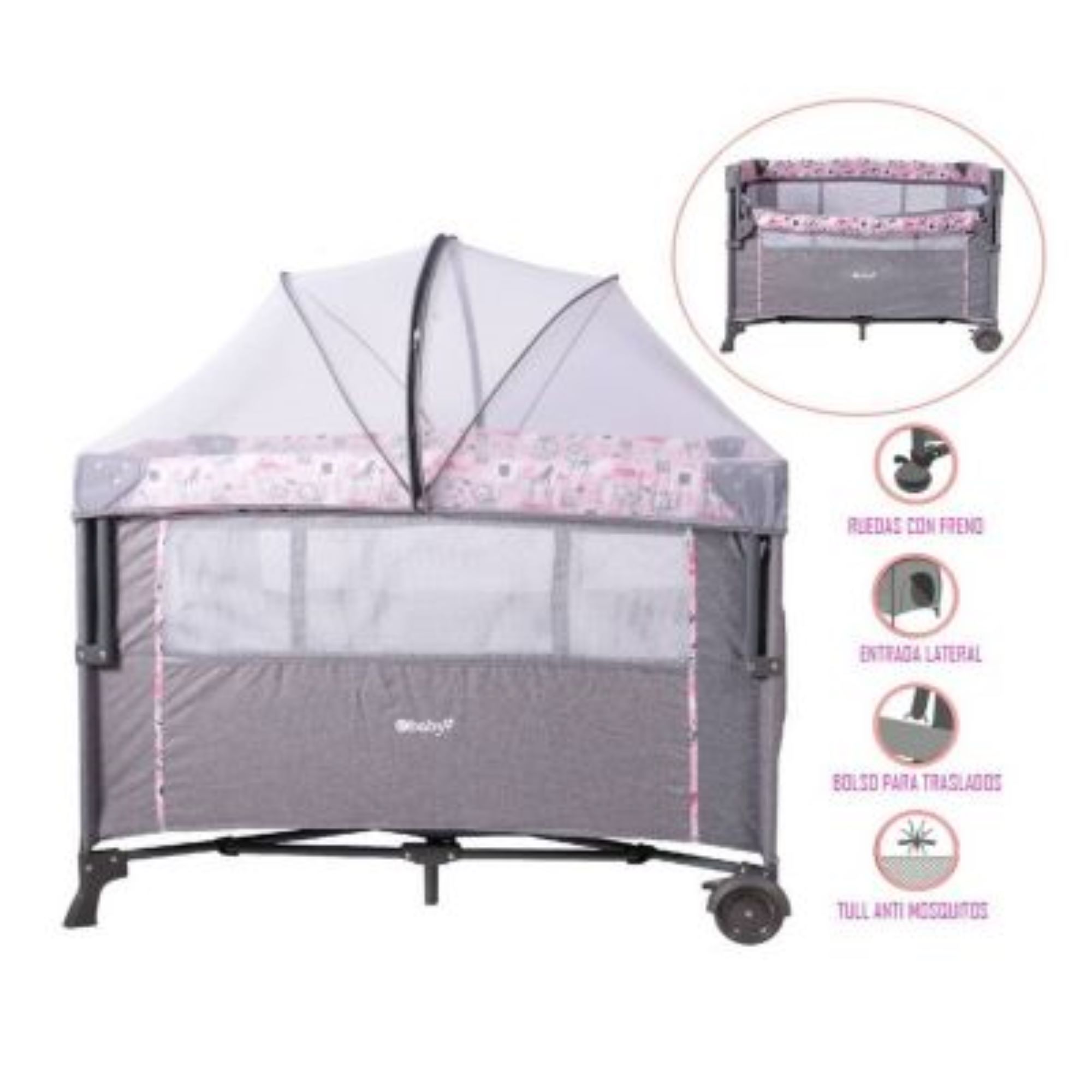 Cuna Colecho Nala EB751 Rosado