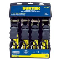 Juego De 4 Sujetadores Surtek 1"" x 4.5m Matraca Surt151150